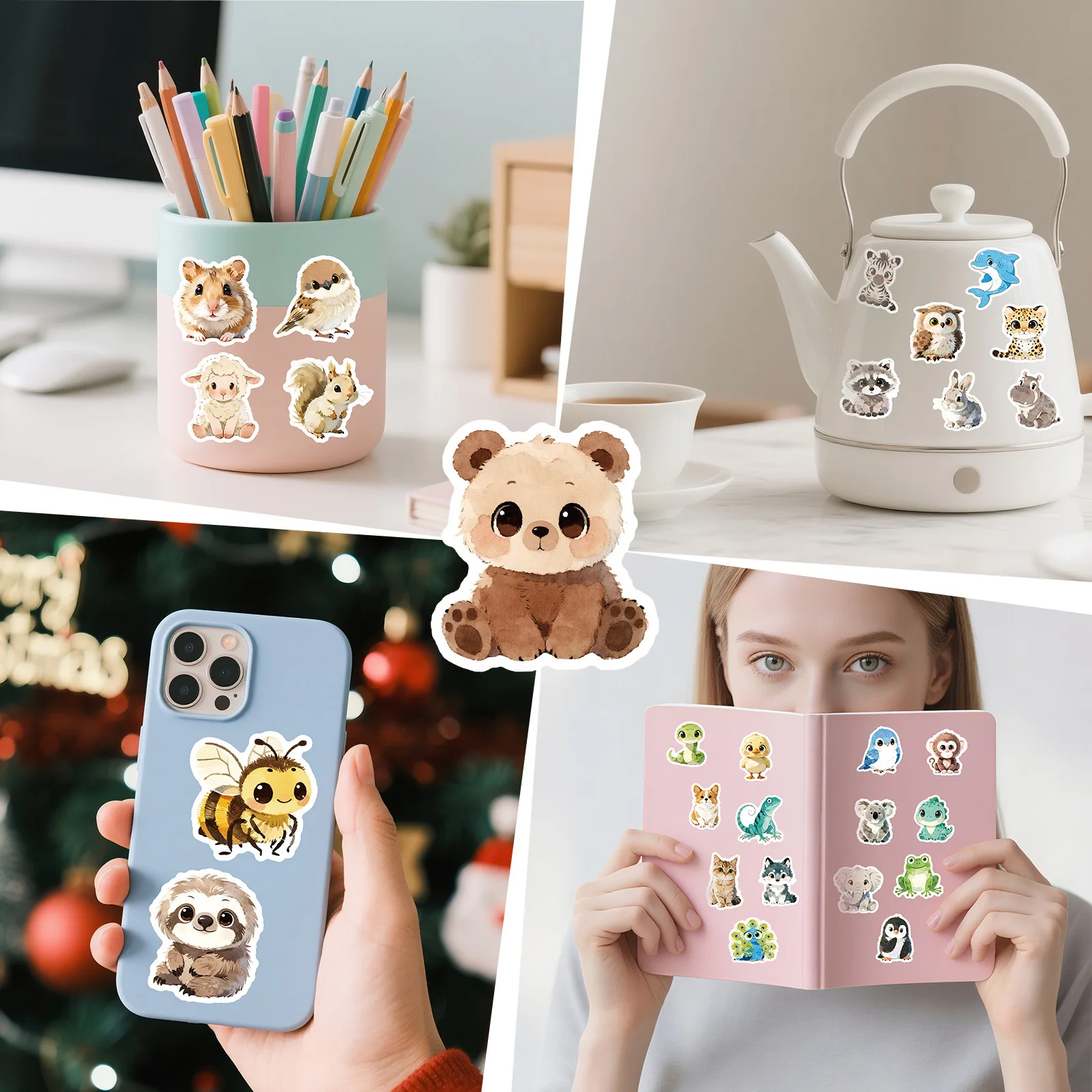 56 ชิ้นสติกเกอร์การ์ตูนสัตว์น่ - Art Craft 3 Year Old บทวิจารณ์และราคา
