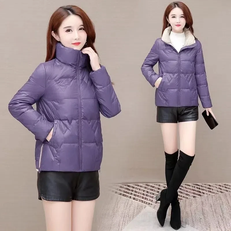 Fashion Unten Gepolsterte Jacke Kurze Frauen Parkas Mantel 2022 Neue Dicke Warme Baumwolle Mantel Herbst Winter Jacke Outwear Rot Schwarz weibliche