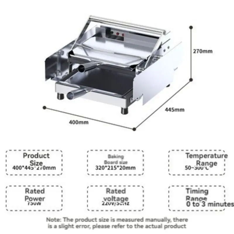 Hamburger Machine Commercial Small Automatic Toaster Double-layer Toaster Electric Hamburger