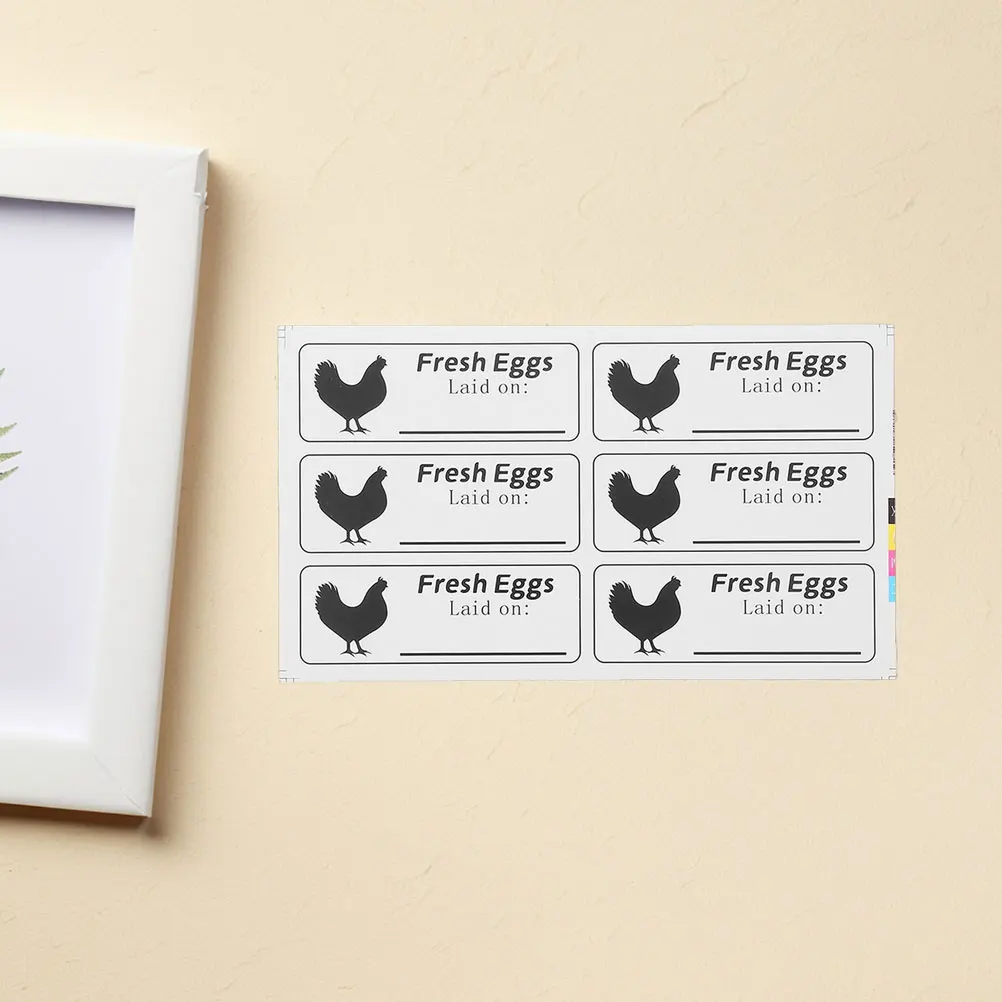 

20 Sheets Egg Date Stickers for Carton Fresh Eggs Label Handwritten Date Self-Adhesive Food Safety Farm Egg Produce Stickers