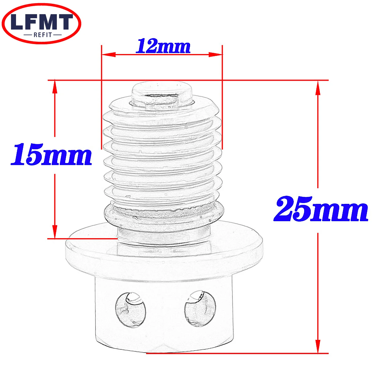 M12xP1.5 Magnetic Oil Drain Plug Bolt Screw For Honda CB CBR GROM MSX RVF VFR NC RVF RVT VTR ST XR CRM CRF CR Dirt Bik Universal