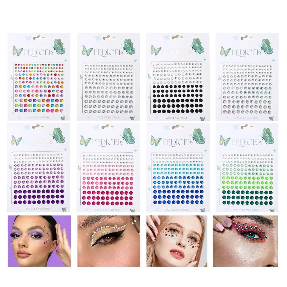 

Rhinestones Stickers Self Adhesive Face Tattoo Eyeshadow Temporary Tattoos Makeup Tools