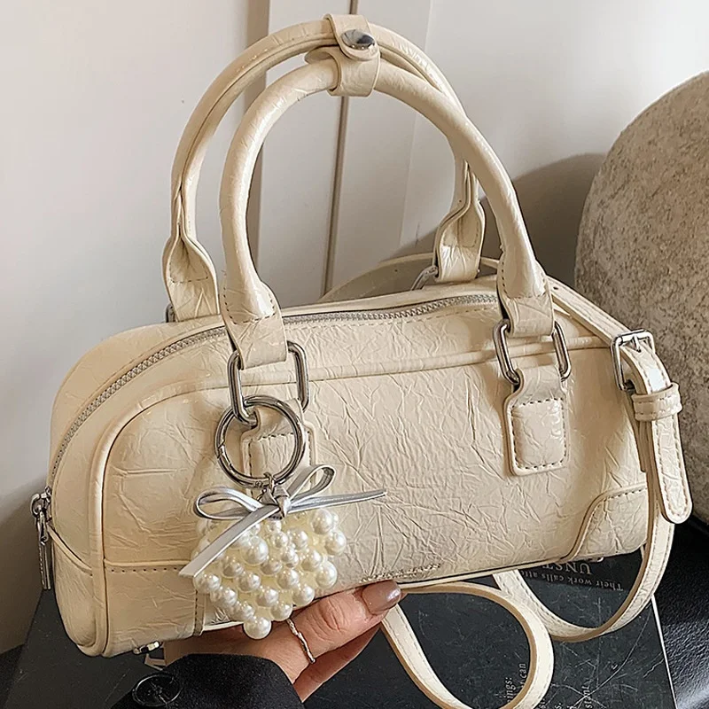 

Advanced Sense Ретро из искусственной кожи на молнии Женские сумки на плечо Trend 2025 Легкие роскошные сумки-тоут с горячей распродажей для женщин Новые Bolsas Femininas