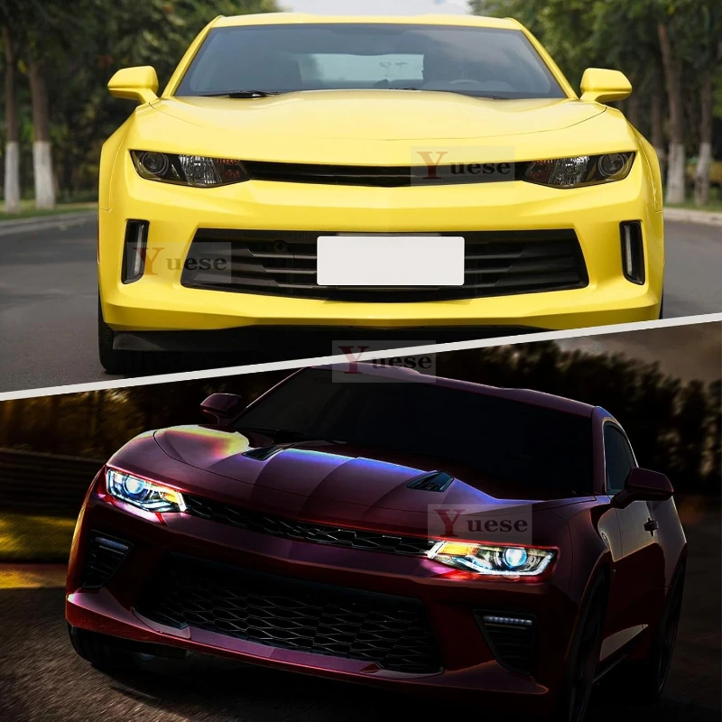 

Для Chevrolet Camaro 2016-2018 автомобильные противоударные фары зеркальная пленка ТПУ прозрачные защитные оригинальные наклейки