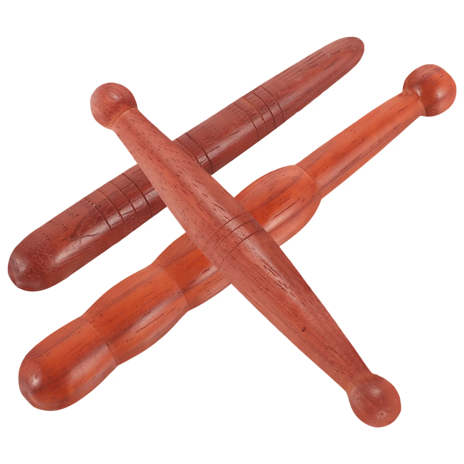 

3 Pcs Both Ends Acupoint Massage Stick Foot Massager Portable Wood Wooden Roller