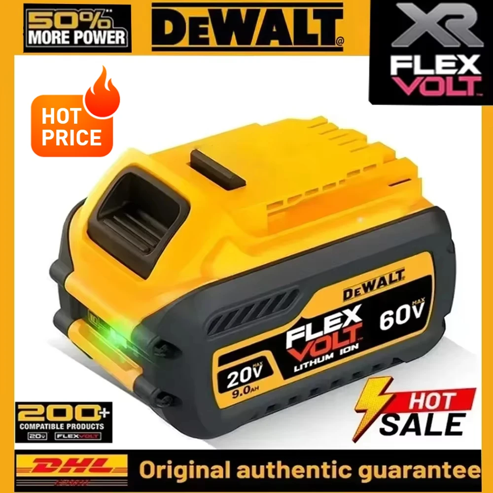 Original Dewalt 220V DCB206, DCB205, DCB200 DCB609 tool power battery,BDC112 charger,Dewalt 20V 60V cordless power tool battery,