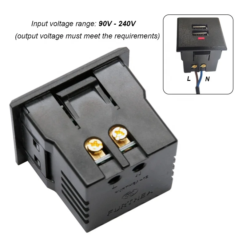 Card Type Ingebed Usb Opladen Power Adapter Desktop Stopcontact