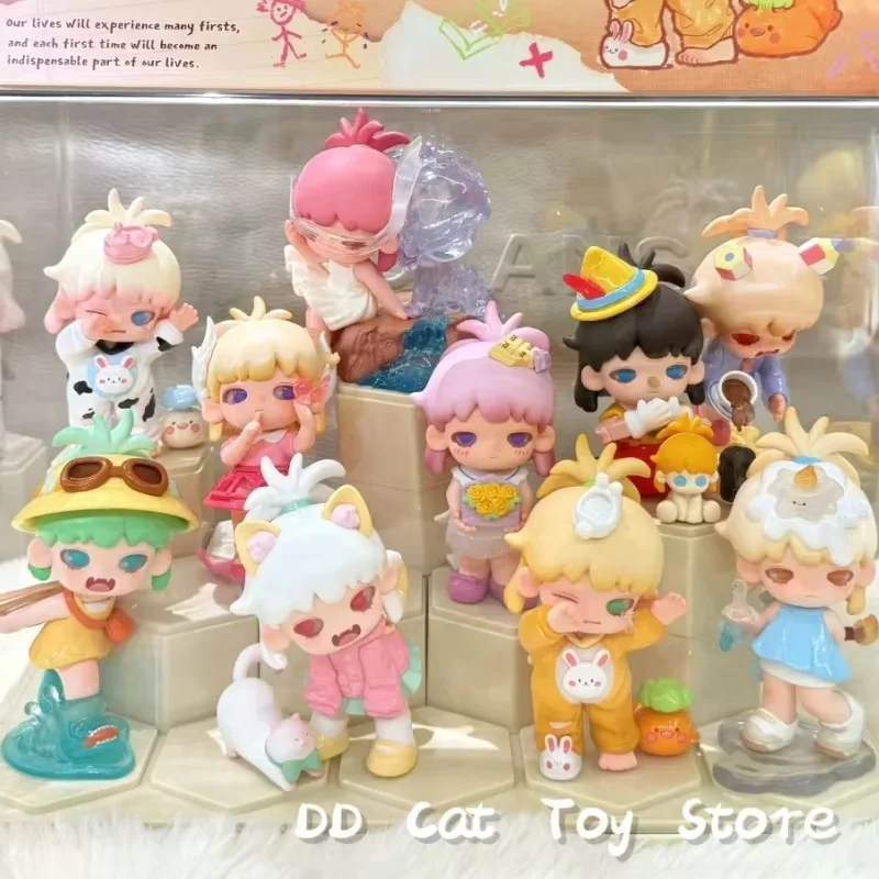 Echte Yobu Inner Monoloog Eerste Ervaring Serie Blind Box 1e en 2e generatie Kawaii Action Figure Surprise Box Toy