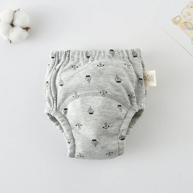

Новые милые многоразовые водонепроницаемые тренировочные трусики в корейском стиле для малышей, хлопковые подгузники-шорты для младенцев, трусы для смены подгузников, тканевые