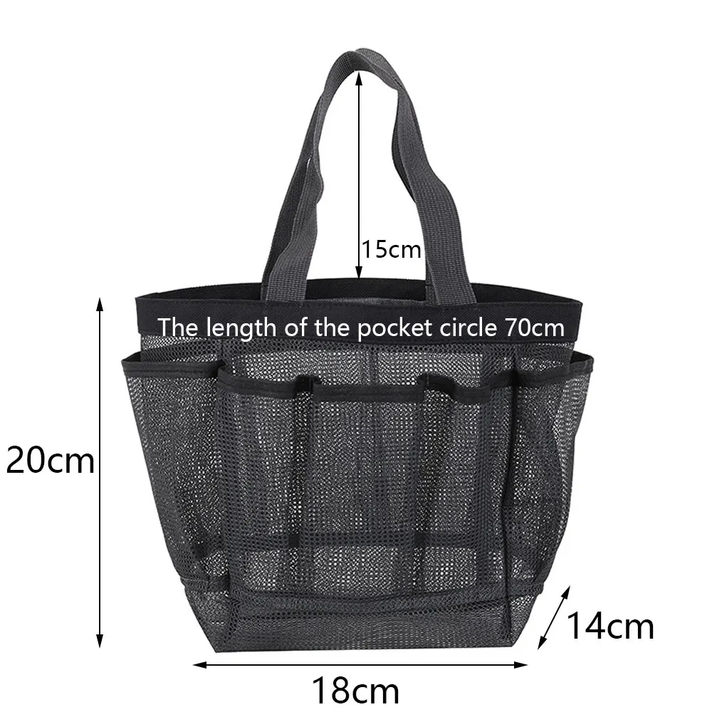 YIXIAO Tote Foldable Portable Mesh Beach Storage Bag Outdoor Swimming Towel Clothes Organizer Bag Bathroom Bathing Pouch