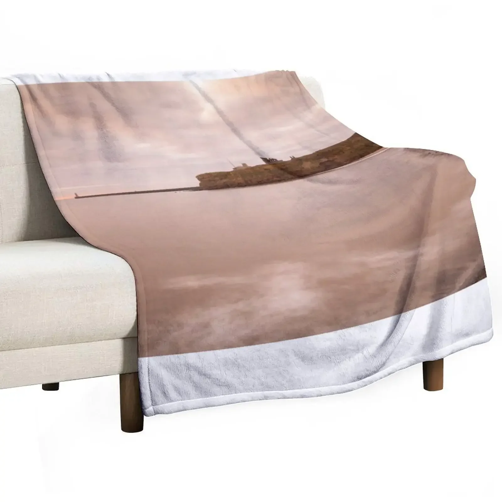 Sunrise Priory Castle Throw Blanket warm winter Comforter Retros Blankets