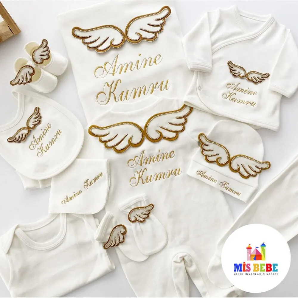 Newborn Personalized Baby Girl Clothes 0 3 Months Romper 2022 Summer Cotton Hospital Outlet Set Cute Baby Girl Clothing