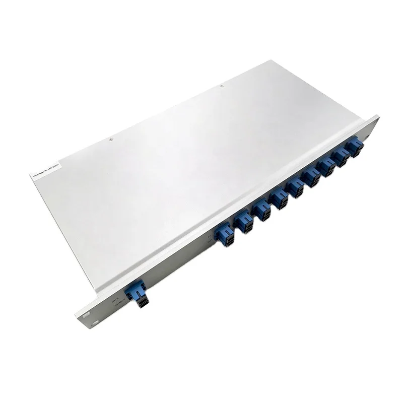 

Fiber Optic Equipment Grey 1U 19'' Rack Mount 8CH+EXP DWDM MUX+DEMUX SC/UPC C31-C38 Wavelength