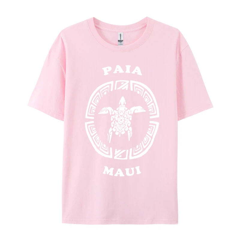 Men's Fashion T-shirt Paia Maui Vintage Vacation Retro Turt T Shirts Crew Neck All Cotton T Shirt 3D Print Free Shippping