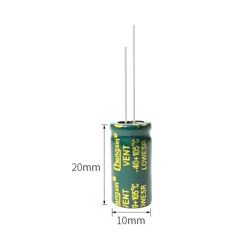 Robust 1000UF 50V Low ESR Long Life Electrolytic Capacitor for Filter Circuit, Size 10X20MM  100pcs