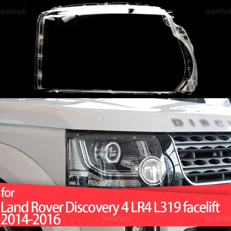 Car Headlight Cover For Land Rover Discovery 4 LR4 L319 facelift 2014 2015 2016  Lampshade Bright Shell Head Lamp Lens Covers