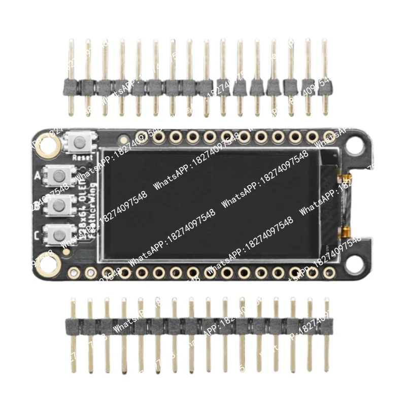 FeatherWing OLED Module - 128x64 OLED Add-on For Feather Qwiic