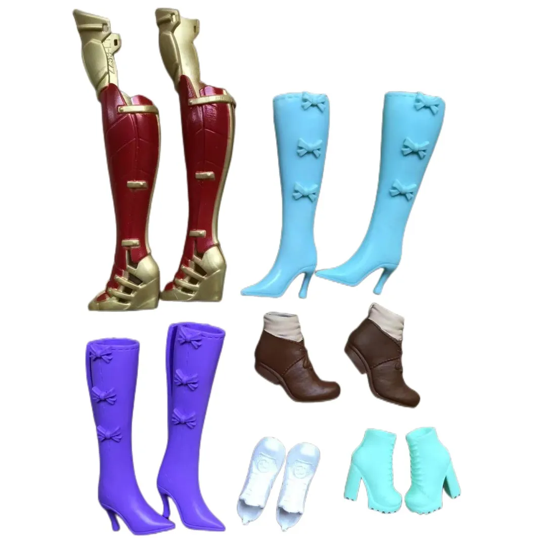 Original Quality Doll Shoes 1/6 Size Doll Sandals Boots DIY Colorful Doll Decors High Heels Doll Accessories New Doll Parts