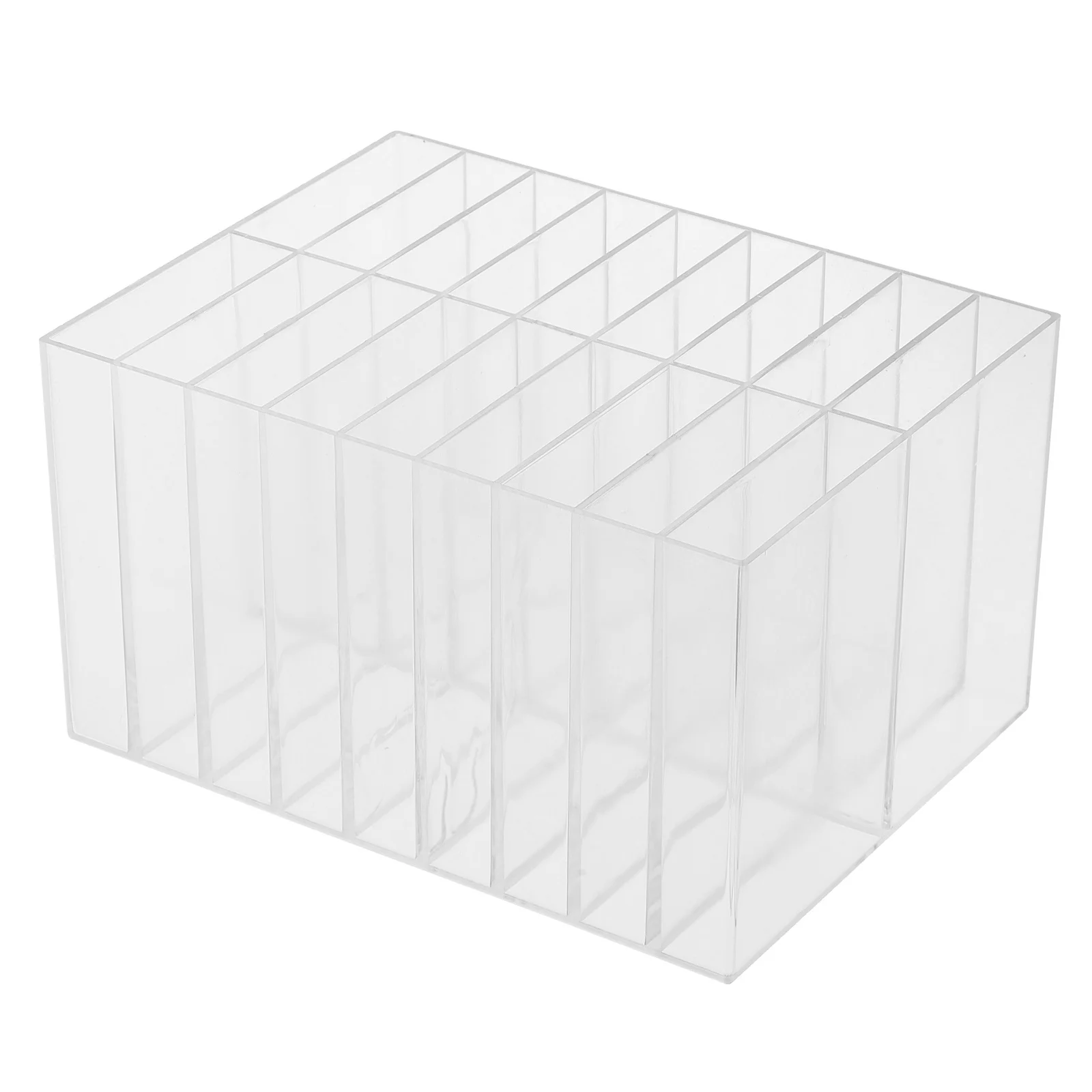 18 Grid Transparent Marker Pen Holder Large Capacity Material Office School Storage ganizer Multifunctional Portable Pen St