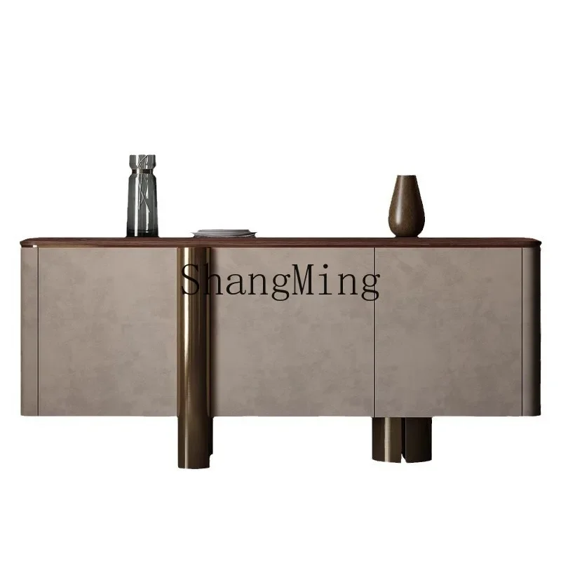 

ZYY new modern light luxury solid wood dining side villa whole house living room series dining side cabinet