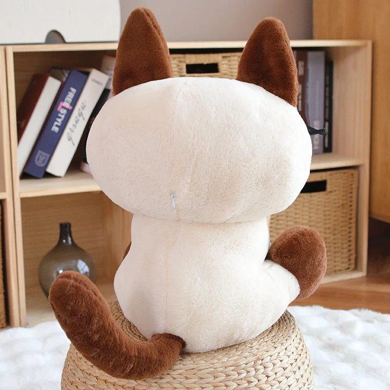 35-60cm Siamese Cat Animals Stuffed  Doll Super Soft Home Office Decor High Quality Rabbit Toys Girls Boys Christmas Presents