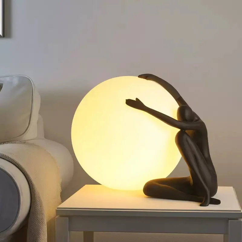 LED small figure bedside decorative table lamp, for home decoration