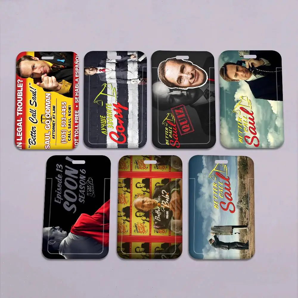 

Classic Crime B-Better C-Call S-Saul 1Pcs Work Name Card Holders Business Work Card ID Badge Lanyard Holder Men Women