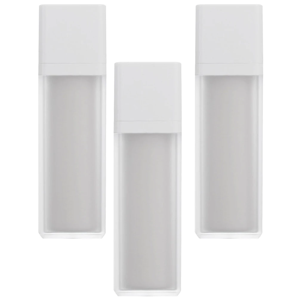 

3pcs 15ml Square Frosted Airless Pump Bottles Travel Lotion Containers Cream Sub Bottle Portable Cosmetics Bottle Safe Durable