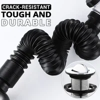 Flip Top Anti-Odor Drain Pipe Set Kitchen Sink Drain Retractable Deodorizing Filter Flexible Downspout Bathroom Anti Clogging 4