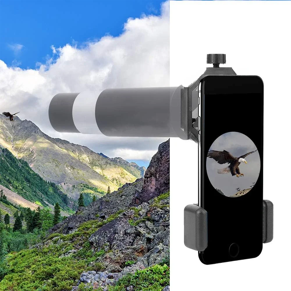 Universal Cell Phone Adapter Clip Mount Binocular Monocular Spotting Scope Telescope Phone Holder Support Eyepiece