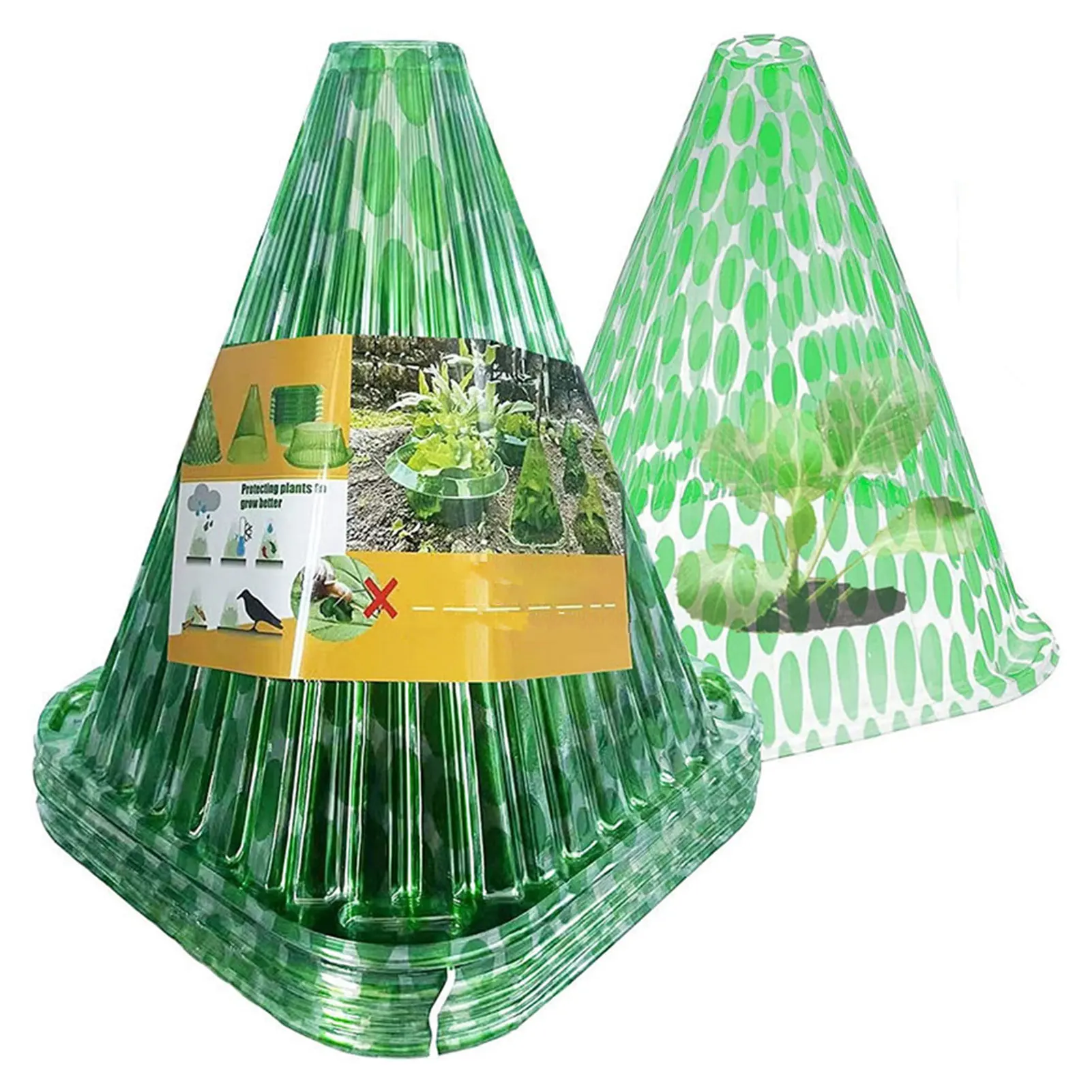 

20/30/50Pcs Plant Cover Reusable Light Translucent Transparent Anti-frost Greenhouse Bell Plants Garden Clothes Yard Supplies