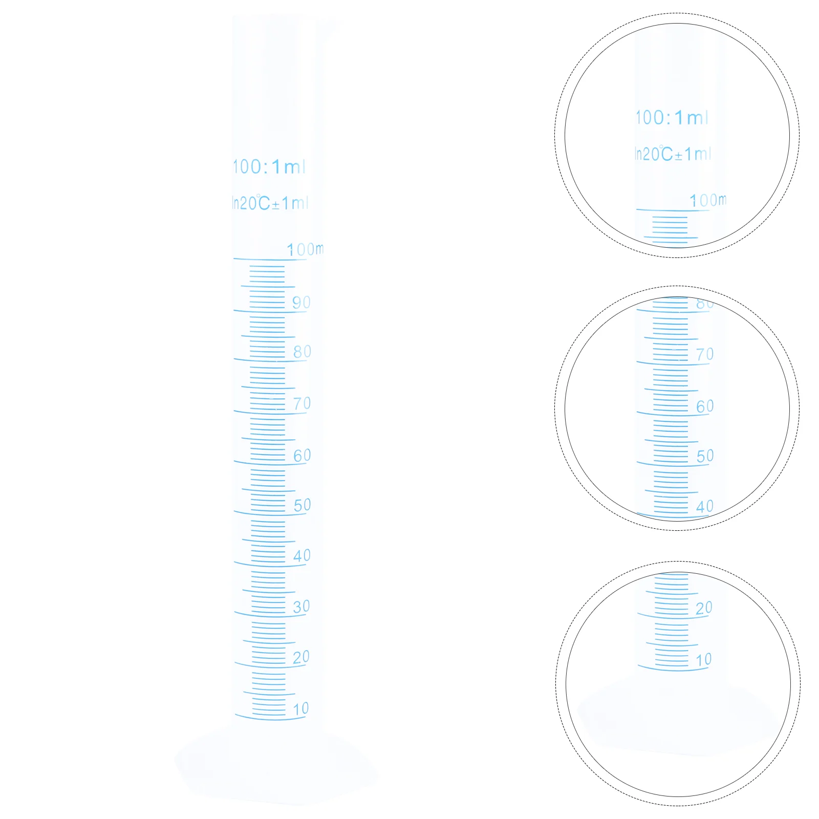 

100ml Transparent Plastic Graduated Measuring Cylinder Measuring cylinder plastic Measuring cylinder 100ml