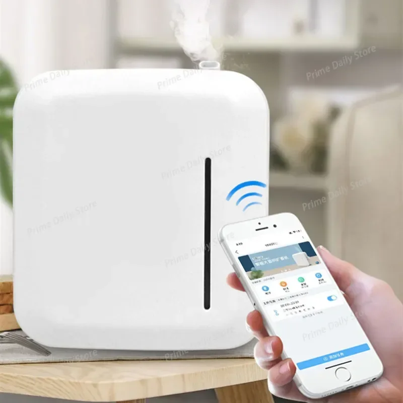 Smart Bluetooth APP Timing Scent Machine, Battery Powered Essential Oil Fragrance Sprayer for Corridor and Private Booth