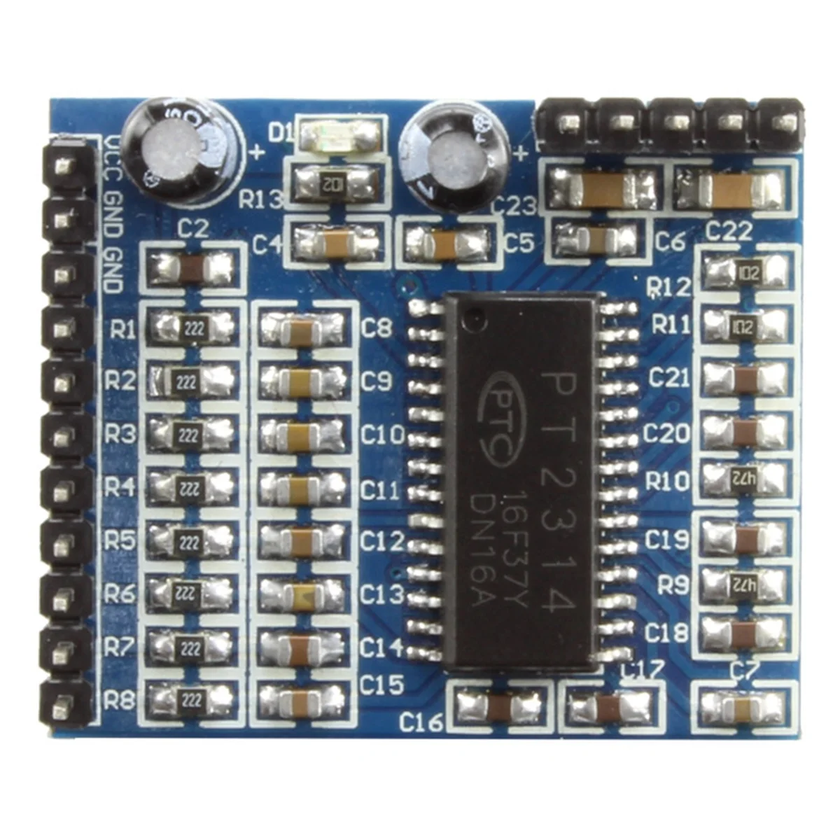 Y23A PT2314 Sound Quality Adjustment Voice Module IIC I2C 6V-10V Audio Processing Module