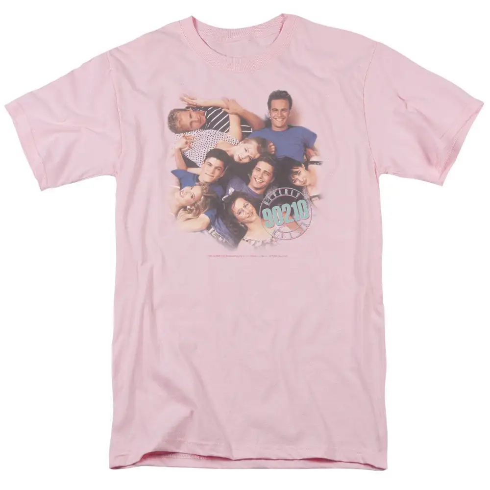 Beverly Hills 90210 Cast Pink T Shirt