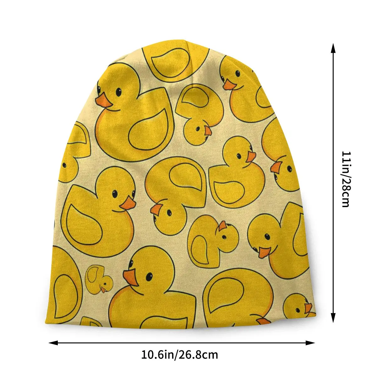 Bonnet Hats Rubber Duck Men Women's Thin Skullies Beanies Hat Funny Autumn Spring Warm Cap Hip Hop Caps