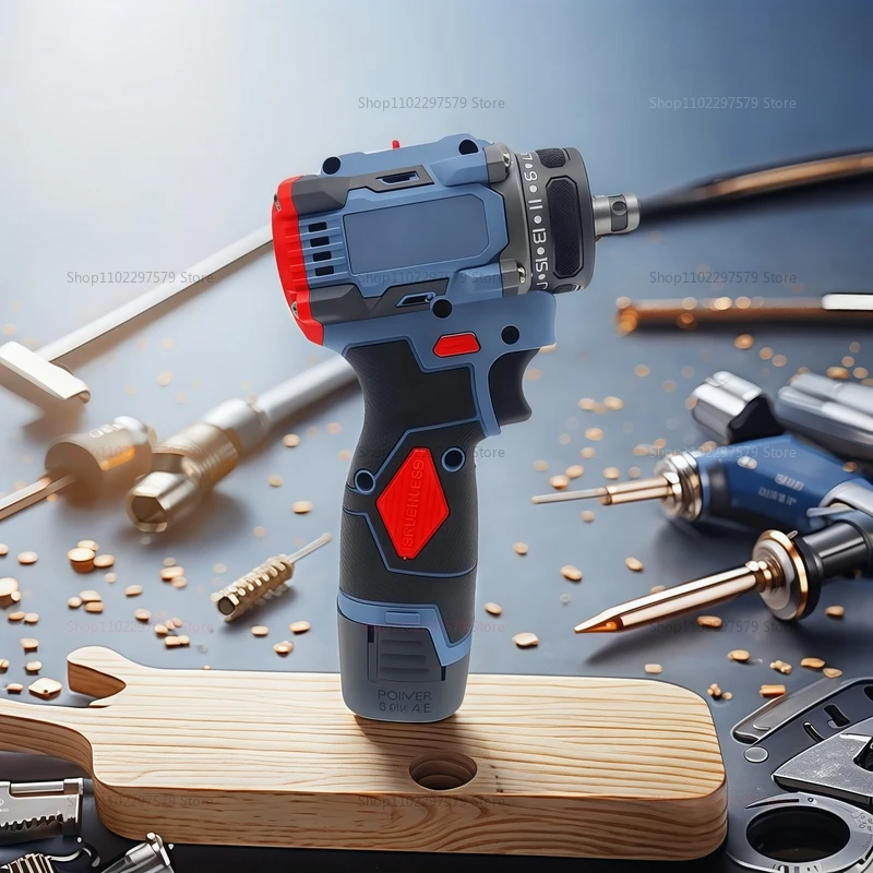 16.8V Brushless Electric Screwdriver 2in1 Cordless Power Tool for Home Furniture Appliance Assembly and DIY Projects