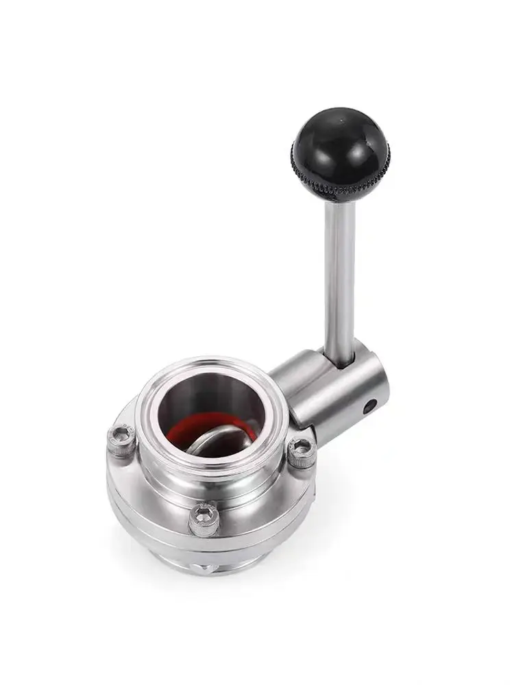 Valvola a farfalla sanitaria Tri Clamp, valvola a farfalla Homebrewing in acciaio inossidabile SS304, da 1/2 \