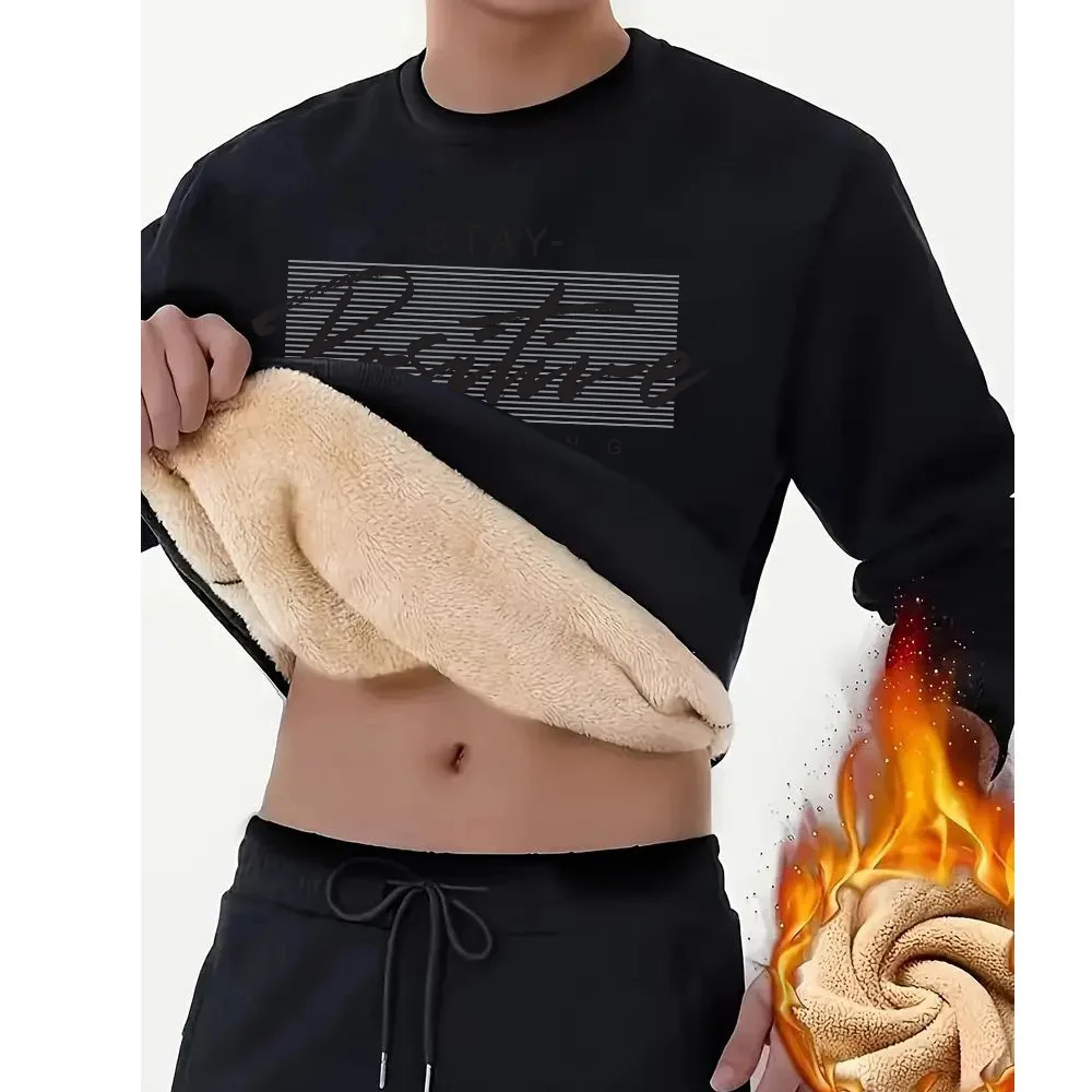 

Simple Printed Men's Shirt High Quality Winter Thickened Warm Tops Oversized Wool Man Clothing Oversized Hot Sale Discount