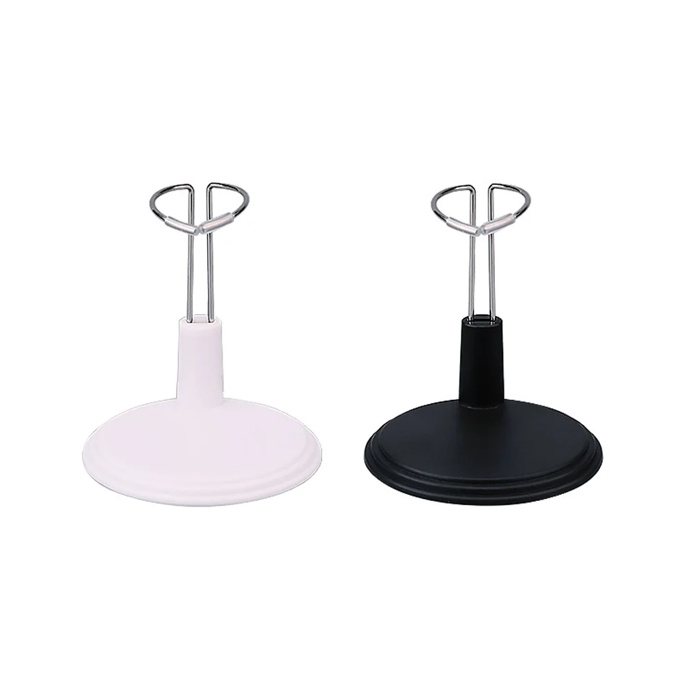 Support pour Mini accessoires Labubu noir blanc évolutif 10-25cm rangement de poupée coton Base de poupée accessoires Support d'affichage
