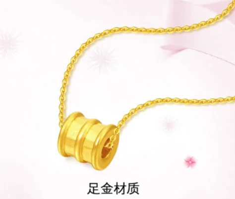 24k pure gold pendants for women 999 real gold charms pendant gold jewelry gold spacer