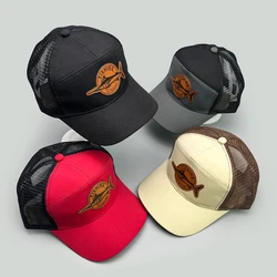 PATCH Marlin Letter Baseball Hats New Unisex ins Sunshade Montage Breathable Hardtop Fashion Mesh Versatile Street Trucker Caps