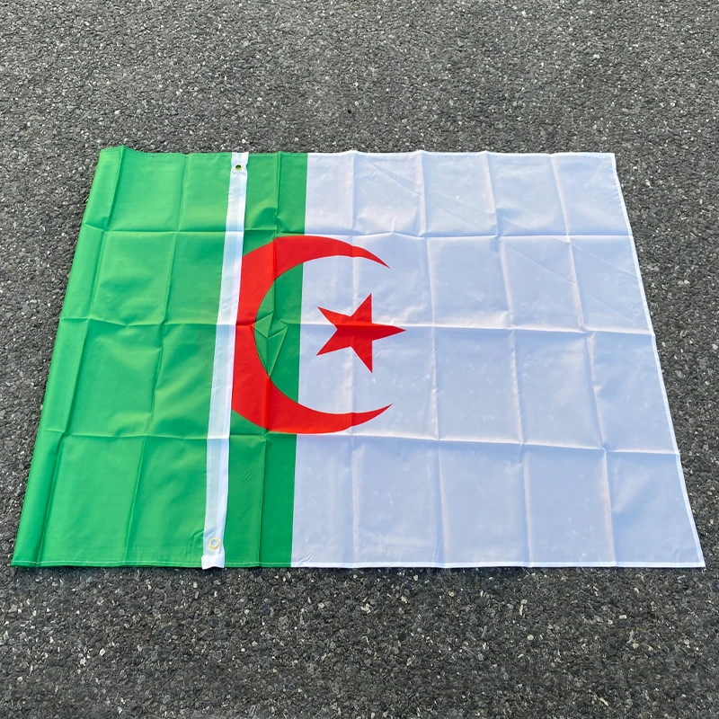 aerlxemrbrae flag  90*150cm  The Algeria Flag Polyester Flag 5*3 FT  High Quality