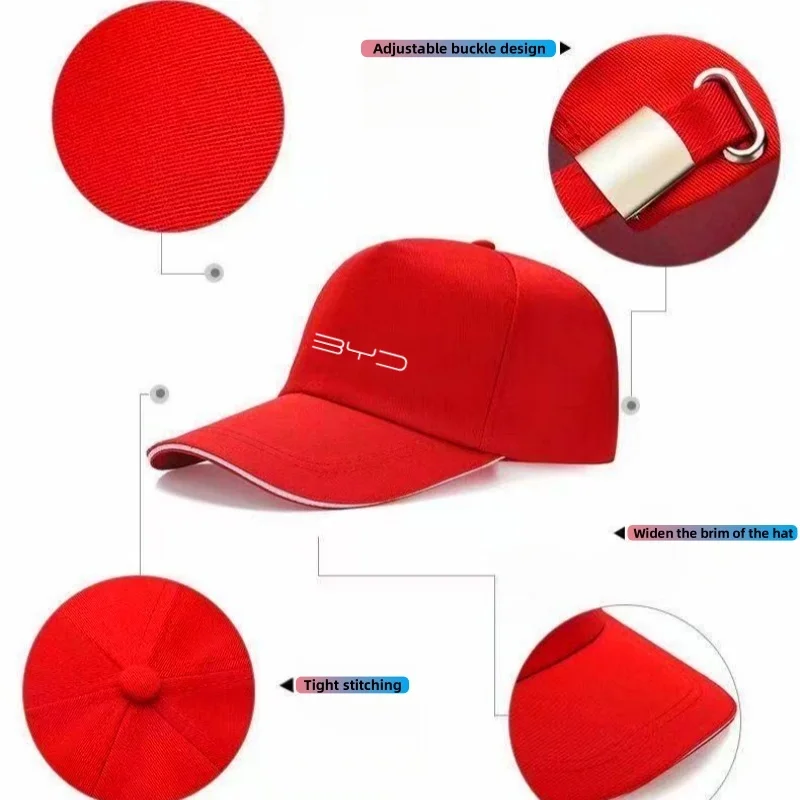 Baseball Caps Frühling Sommer Sport Cap Solide Hip Hop Hut Für BYD Tang F3 E6 Atto 3 Yuan Plus Song Max f0 G3 I3 Ea1 Dmi 2din G6