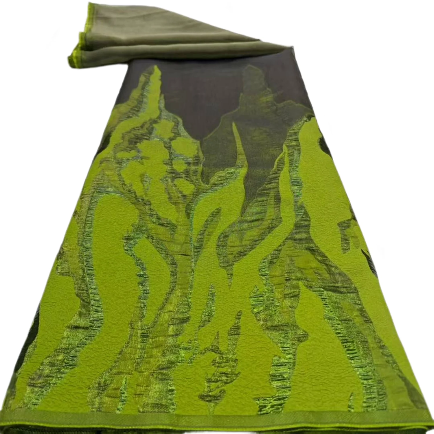 

2025 африканский зеленый нигерийский тюль, кружевная ткань, органза, вышивка, высокое качество, парчовый жаккард, 5 ярдов для вечерних платьев, шитье