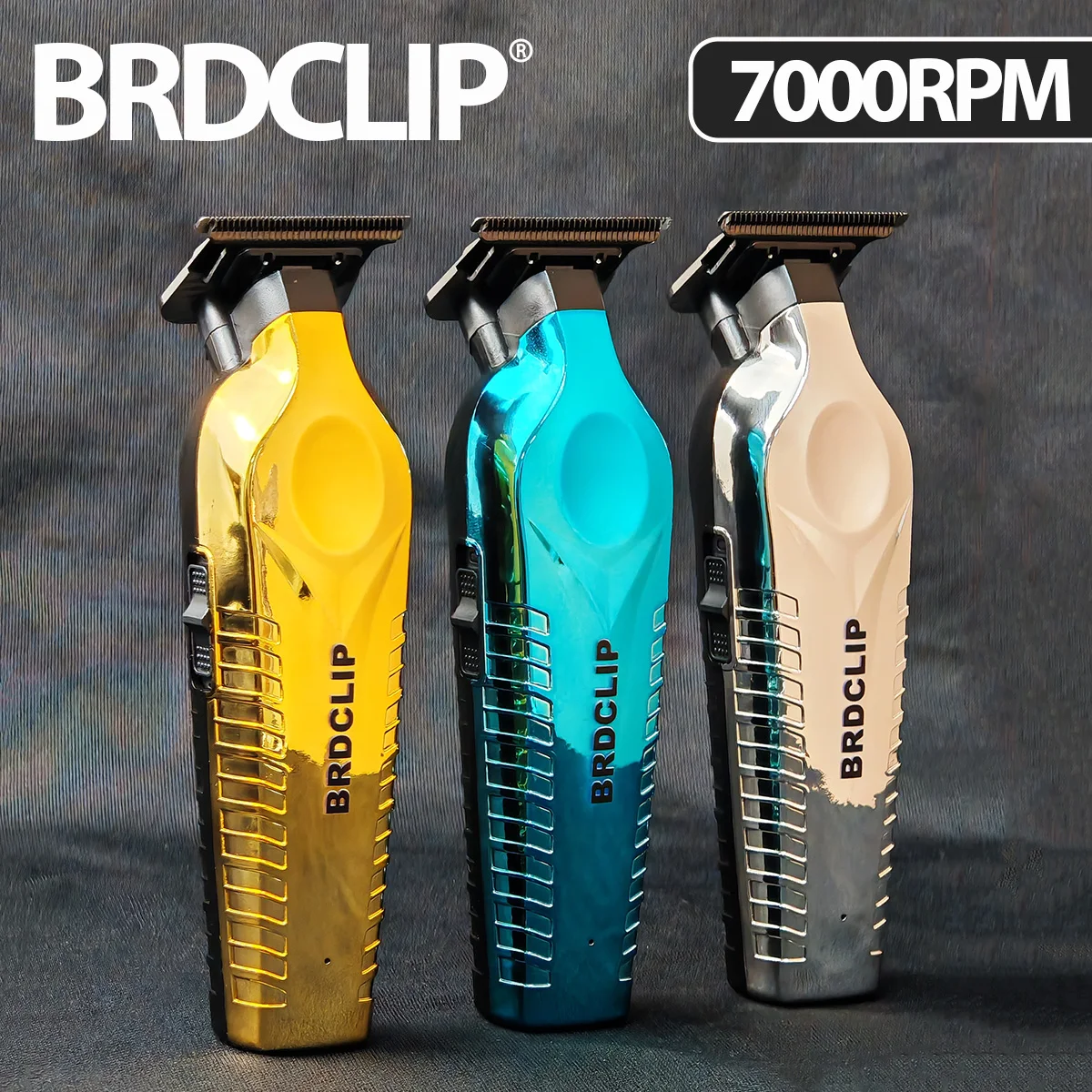 Professional BRDCLIP BRD636 Hair Trimmer Hair clipper 7000RPM 1200MAH DLC Blade Bald Hair Trimmer For Men Beard Trimming Machine