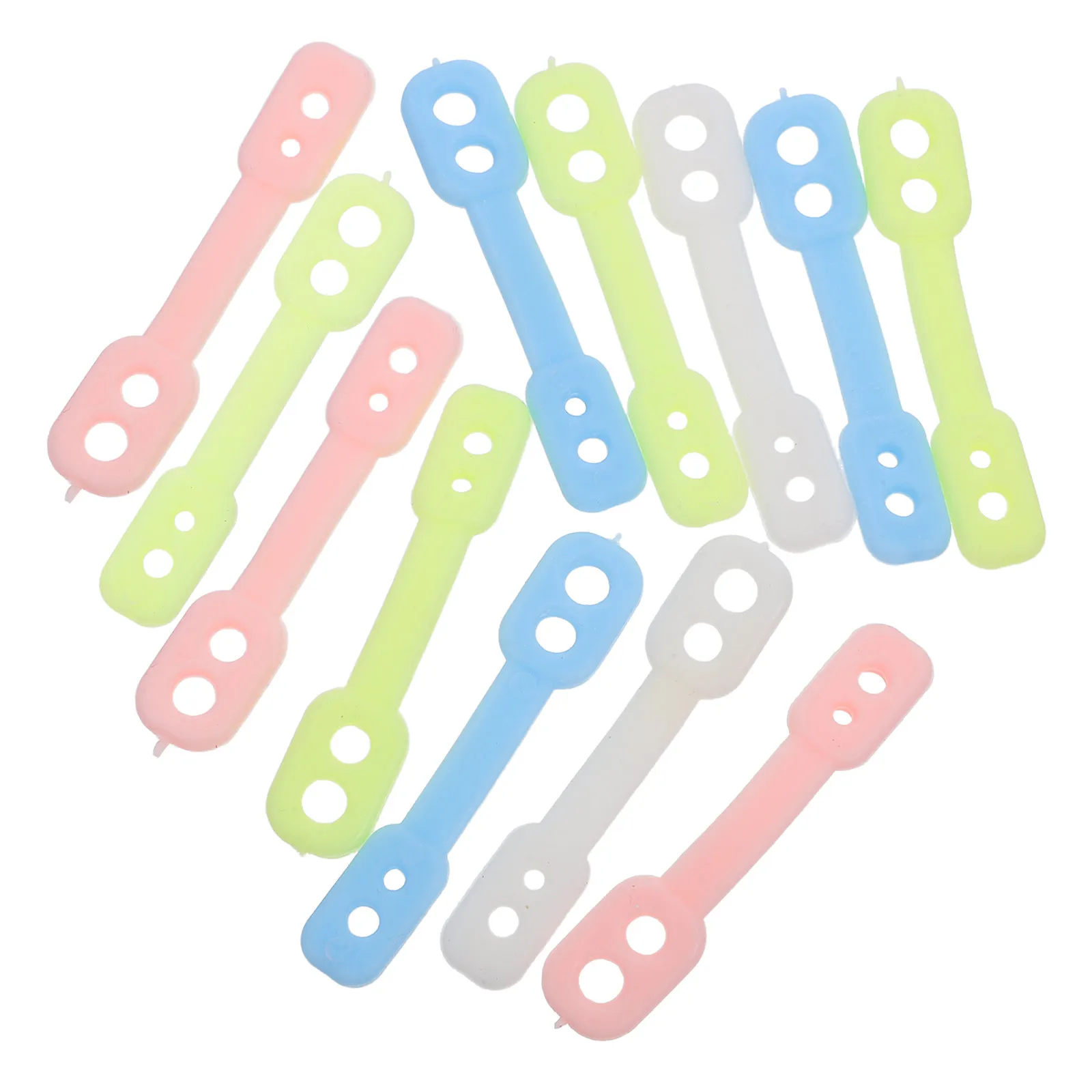 

100pcs Clothes Hangers Windproof Lock Flexible Silicone Buckles Shockproof Non Falling Fixing Clips Grip For Clothing Hangers