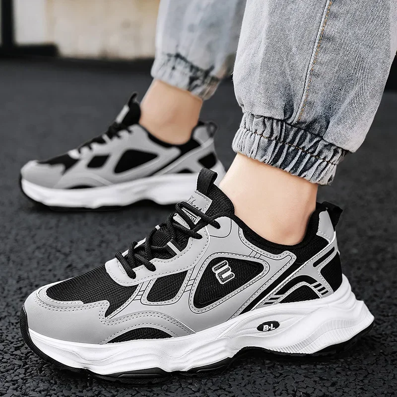 

Men's Shoes Comfort Running Shoes for Men Training Shoes Fashion Outdoor Casual Shoe Lace Up Platform Sneakers Tenis Masculino