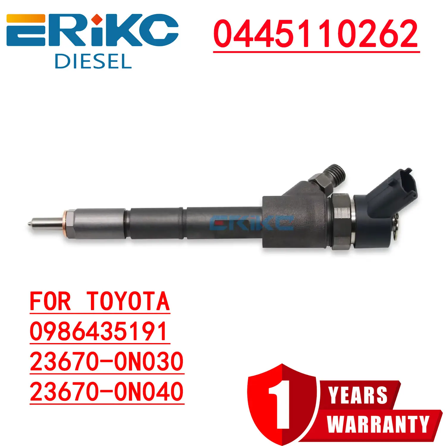 

0445110262 Топливная форсунка Common Rail 0 445 110 262 0445 110 262 для Toyota Bosch 0986435191 23670-0N030 23670-0N040