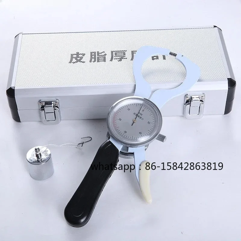 High-Precision Body Fat Skinfold Caliper, Sebum Thickness Measurement Ruler Sebum Clamp